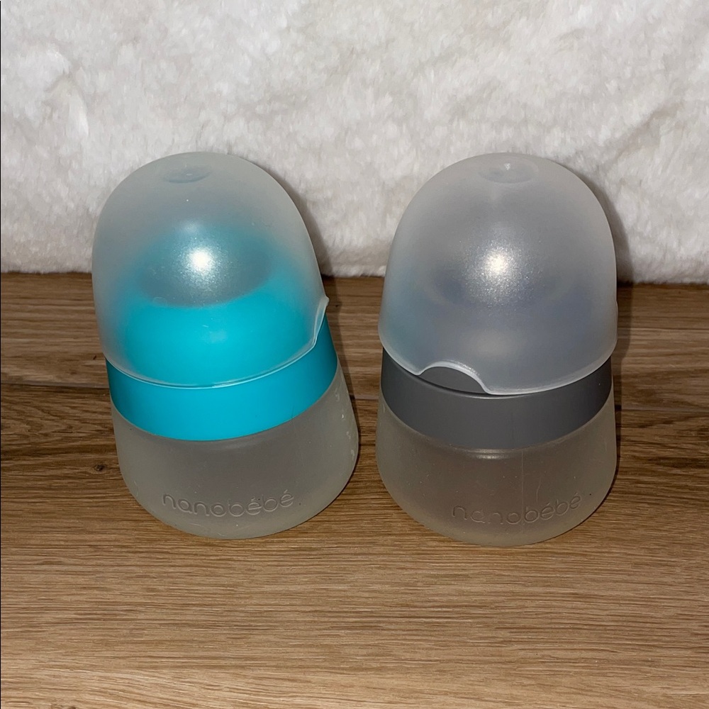 Nanobebe Silicone 5oz Baby Bottles